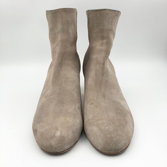 RAG & BONE Drea Tan Leather Suede Block Heel Ankle Boot Womens 9.5 - Picture 2 of 12